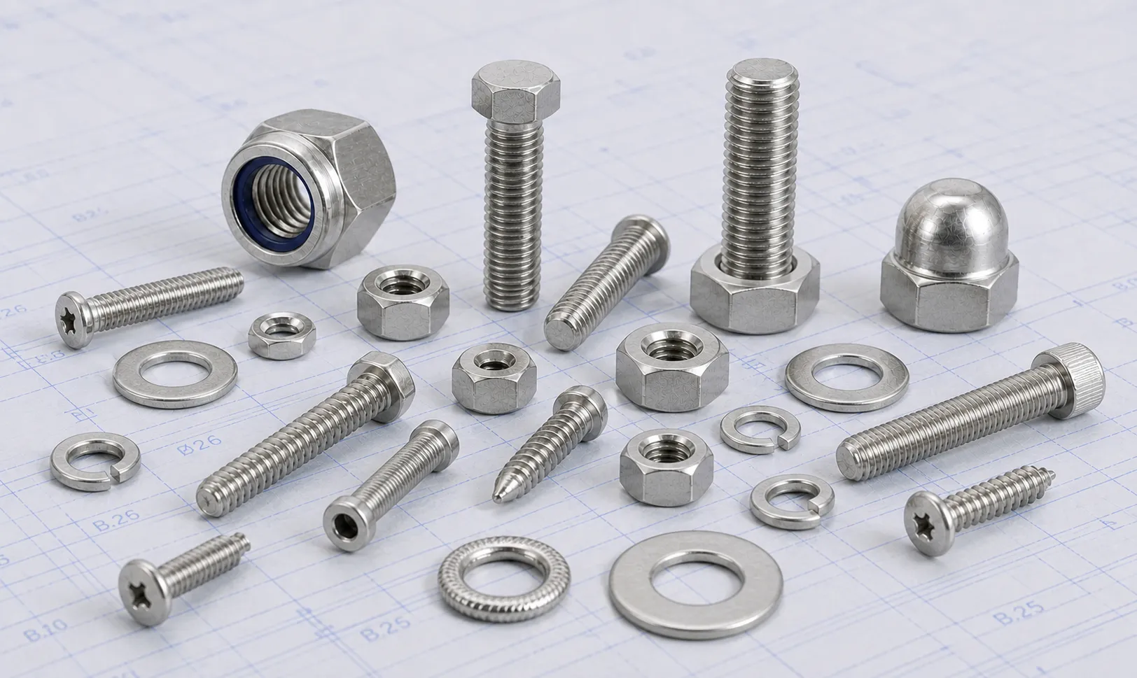 Stainless Steel 316L Fasteners for Welded Industrial and Corrosion Resistant Applications